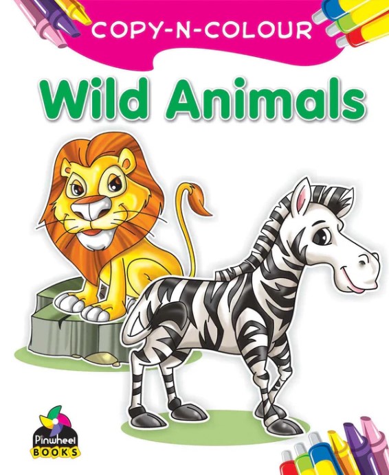 Copy N Colour Wild Animals